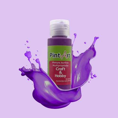 Foto de Pintura Acrílica Multipropósito 60Ml 984 Morado Neón 