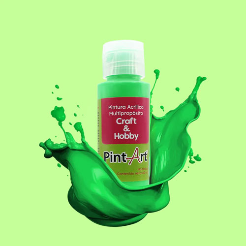 Foto de Pintura Acrílica Multipropósito 60Ml 985 Verde Neón 