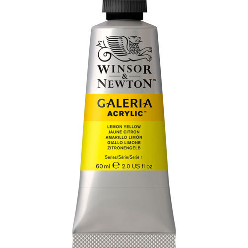 Foto de Pintura Acrílica Winsor and Newton Galería Amarillo Limón 60 ML 