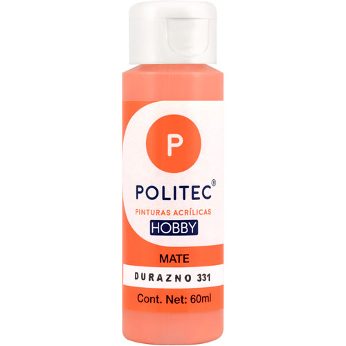 Foto de Pintura Acrilico Politec Hobby Mate Durazno #331 60 ml 