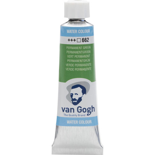 Foto de Pintura Acuarela 10ML Verde Permanente Talens Van Gogh 