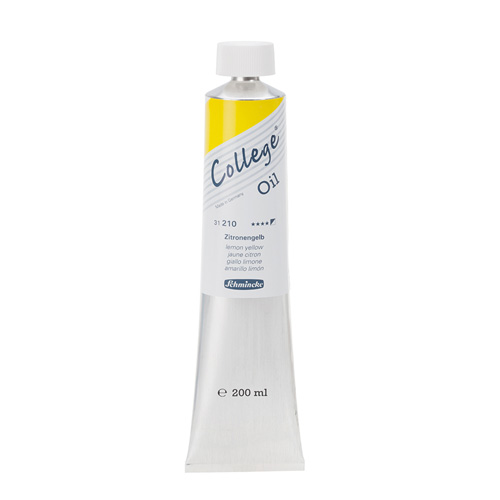 Foto de Pintura De Óleo Amarillo Limón Schmincke College 200 ML 