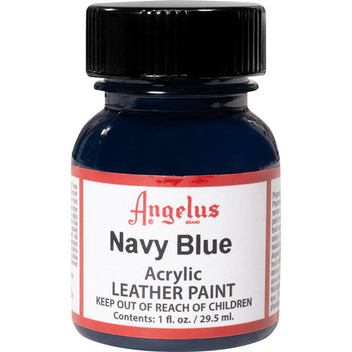 Foto de Pintura Acrílica Angelus Para Cuero Color Azul Marino 29.5 ML 