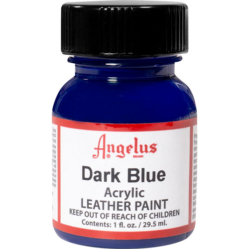 Foto de Pintura Acrílica Angelus Para Cuero Color Azul Oscuro 29.5 ML 