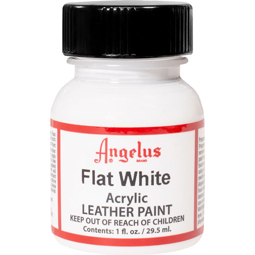 Foto de Pintura Acrílica Angelus Para Cuero Color Blanco Mate 29.5 ML 