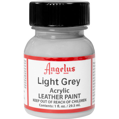 Foto de Pintura Acrílica Angelus Para Cuero Color Gris Claro 29.5 ML 