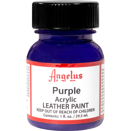 Foto de Pintura Acrílica Angelus Para Cuero Color Púrpura 29.5 ML 