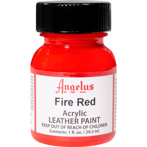 Foto de Pintura Acrílica Angelus Para Cuero Color Rojo Intenso 29.5 ML 