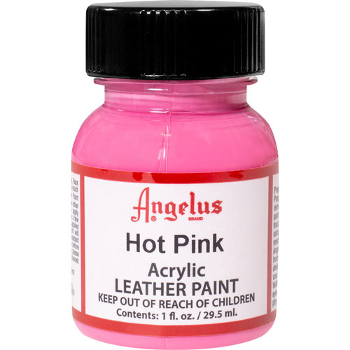 Foto de Pintura Acrílica Angelus Para Cuero Color Rosa Intenso 29.5 ML 