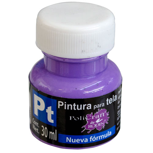 Foto de Pintura Para Tela Politec Morado 30 ML 