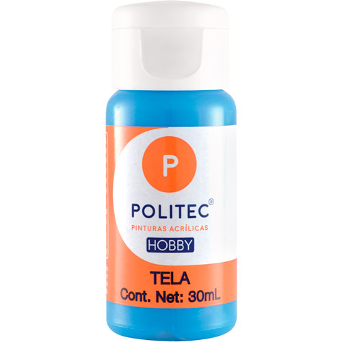 Foto de Pintura Para Tela Politec Azul Celeste 30 ML 
