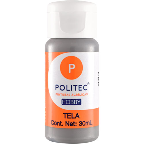Foto de Pintura Para Tela Politec Gris 30 ML 