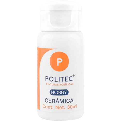 Foto de Pintura Politec Hobby Ceramica Blanco 301 30 ml 