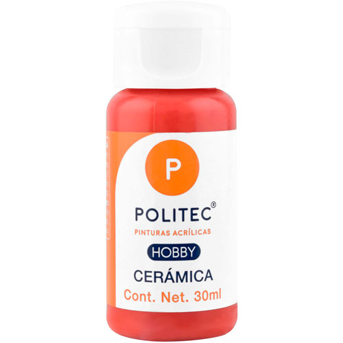 Foto de Pintura Politec Hobby Ceramica Rojo 314 30 ml 