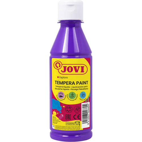 Foto de Pintura tempera Jovi 502 liquida 250ml violeta 