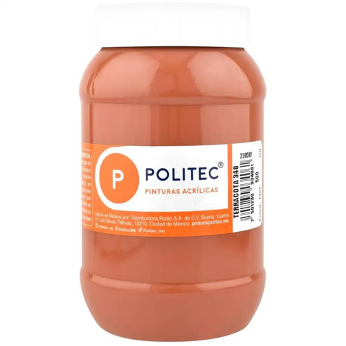 Foto de Pintura Terracota Acrilica 500 ml #340 