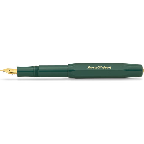 Foto de Pluma Fuente Fina Kaweco Diy Sport Emerald Eve 1.1mm 