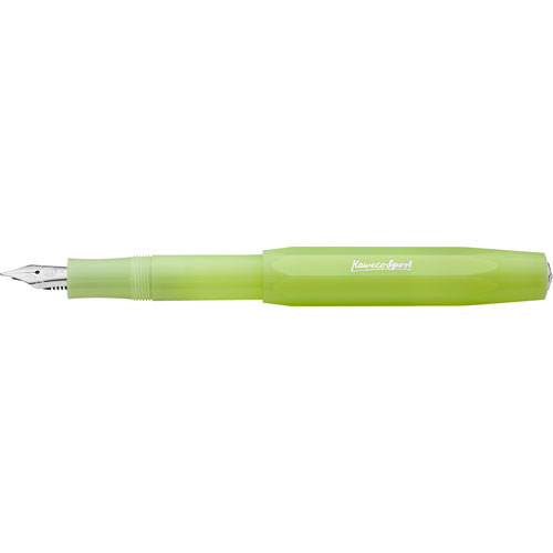 Foto de PLUMA FUENTE FINA KAWECO FROSTED SPORT 0.7MM FINE LIME 