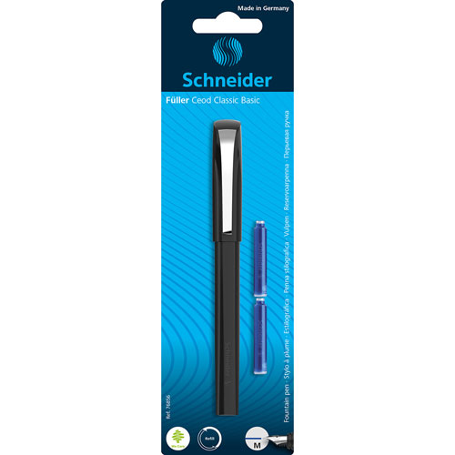 Foto de Pluma fuente Schneider Ceod Clasic Basic Med negro 1 pieza 