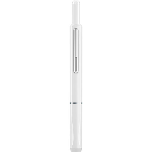 Foto de Pluma Fuente Writech Retractil Fino Blanco 