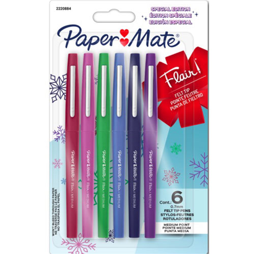 Foto de Plumil Escritura Pm Flair Holiday 0.7Mm Con 6 Surtido 