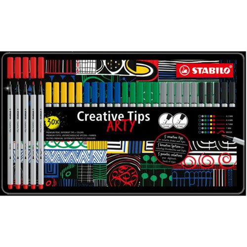 Foto de Plumin Stabilo Creative Tips Arty Pastel Con 30 Piezas 