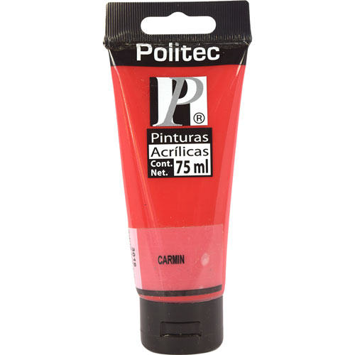 Foto de Pintura Acrílica Politec Carmín L/300 75 ML 