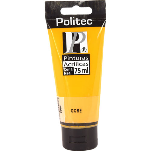 Foto de Pintura Acrílica Politec Ocre L/300 75 ML 