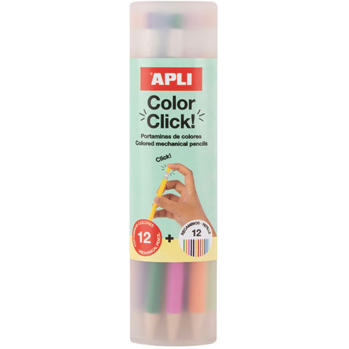 Foto de Portaminas Apli Color Click 2.6Mm Con 12 