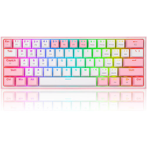 Foto de Teclado Gaming Redragon Fizz Rgb Mec Wireles W/P Sw R 