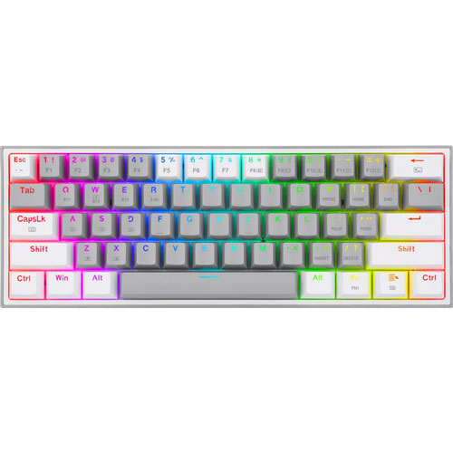 Foto de Teclado Gaming Redragon Fizz Rgb Mec Wireless G/W Sw R 