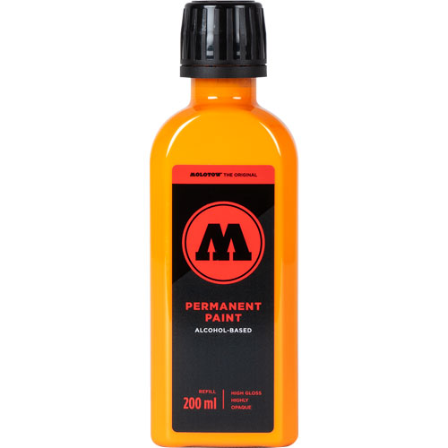 Foto de Refill 200Ml Permanente Paint Amarillo Melon #129 Molotow 