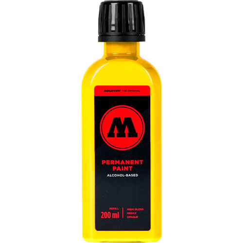 Foto de Refill 200Ml Permanente Paint Amarillo Zinc #121 Molotow 