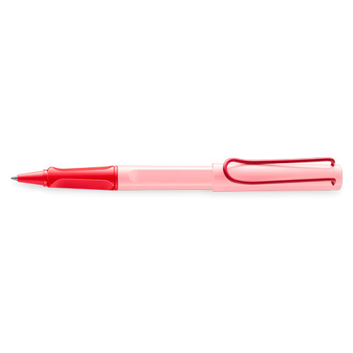 Foto de Roller Fino Lamy Safari Cherry/Blossom Mediano Negro 