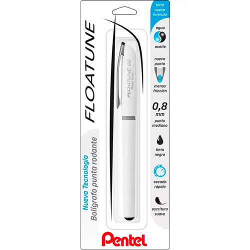 Foto de Roller Pentel Floatune 0.8mm Negro con 1 pieza 