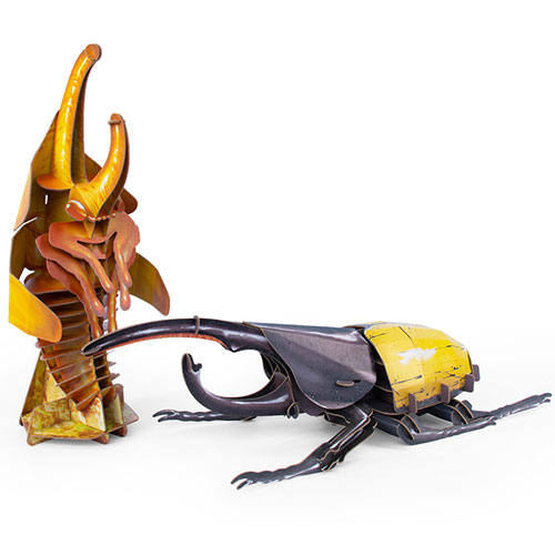 Foto de Rompecabezas 3D Makebug Escarabajo Hercul Niv 4 con 70 piezas 