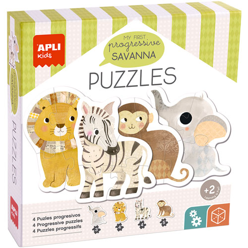 Foto de Rompecabezas Apli Kids Mini Sabana Con 16 Piezas 