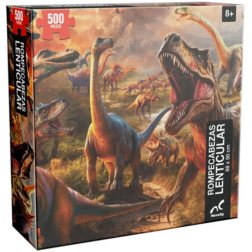 Foto de Rompecabezas Lenticular Dinosaurios 500 Piezas 
