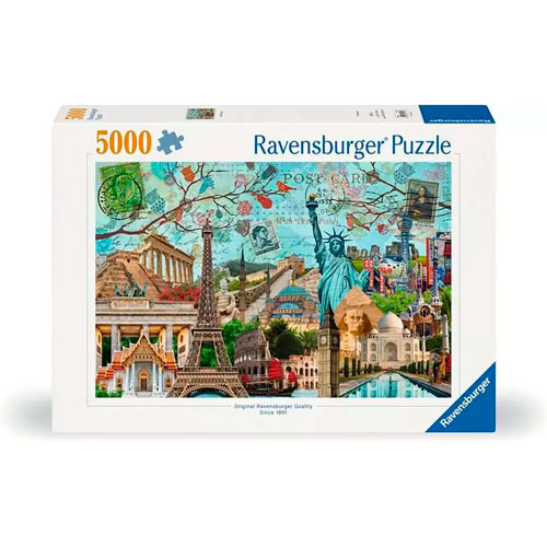 Foto de Rompecabezas Ravensburger Collage Ciudades Con 5000 Piezas 