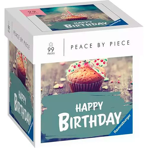 Foto de Rompecabezas Ravensburger Peace By Piece Happy Birthday Con 99 Piezas 