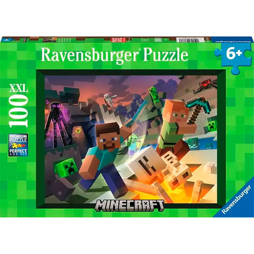 Foto de Rompecabezas Ravensburger Xl Monst Minecraft Con 100 Piezas 