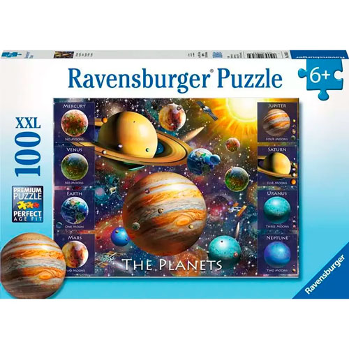 Foto de Rompecabezas Ravensburger Xl Planetas Con 100 Piezas 