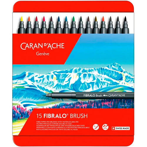 Foto de Rotuladores Caran dAche Fibralo Brush Con 15 186.315 
