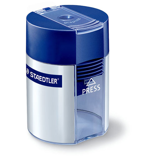 Foto de Sacapuntas Escolar Staedtler Metal Orificio con Deposito con 1 Pieza 