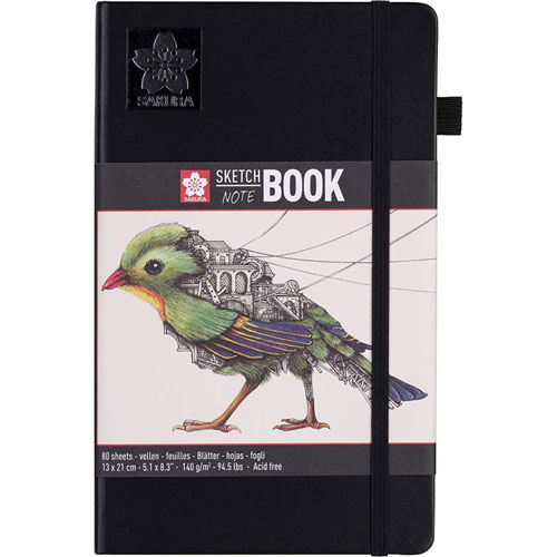 Foto de SAKURA SKETCH BOOK 13x21 CM 140G RETRATO 80 HOJAS 