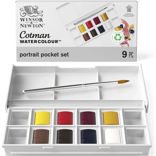 Foto de Set Acuarela para Retrato con 8 Pastillas Cotman Winsor & Newton 