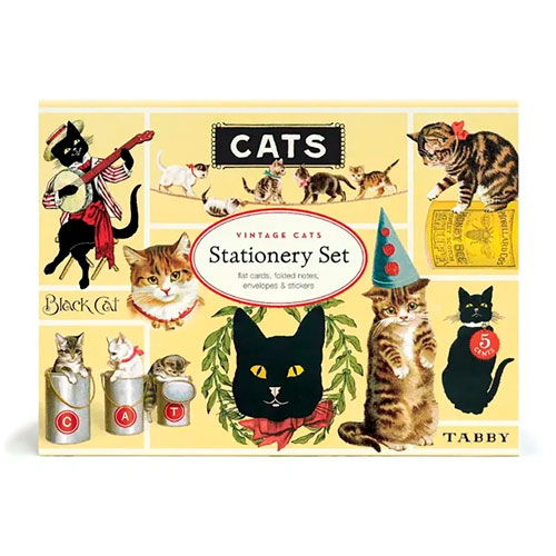Foto de Set de Correspondencia Cavallini Vintage Cats 