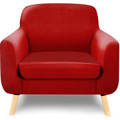 Foto de SILLON ALTEREGO GRIMALDI GRIM1PLZ-RJ ROJO 