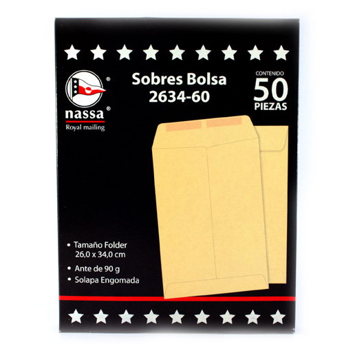 familia real S t Radar SOBRE TIPO BOLSA MANILA | Nassa | Oficina | Folders y sobres | lumen.com.mx