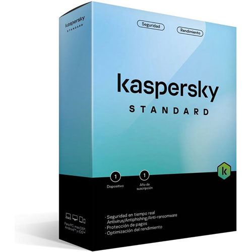 Foto de Software Kaspersky antivirus standard 1 dispositivo 1 año 